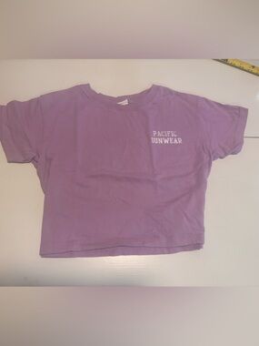 Pacific Sunwear Crop Top size Medium Purple Los Angeles